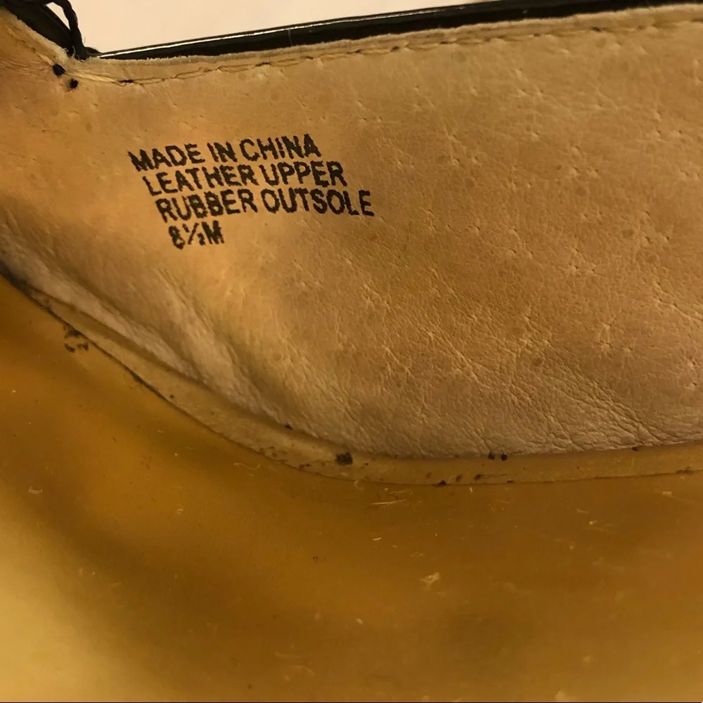 MICHAEL Michael Kors Black Patent Leather Wedge Sandals Espadrille Gold Stud 8.5